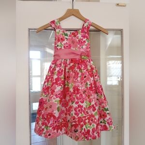 Floral Pink Kids Dress